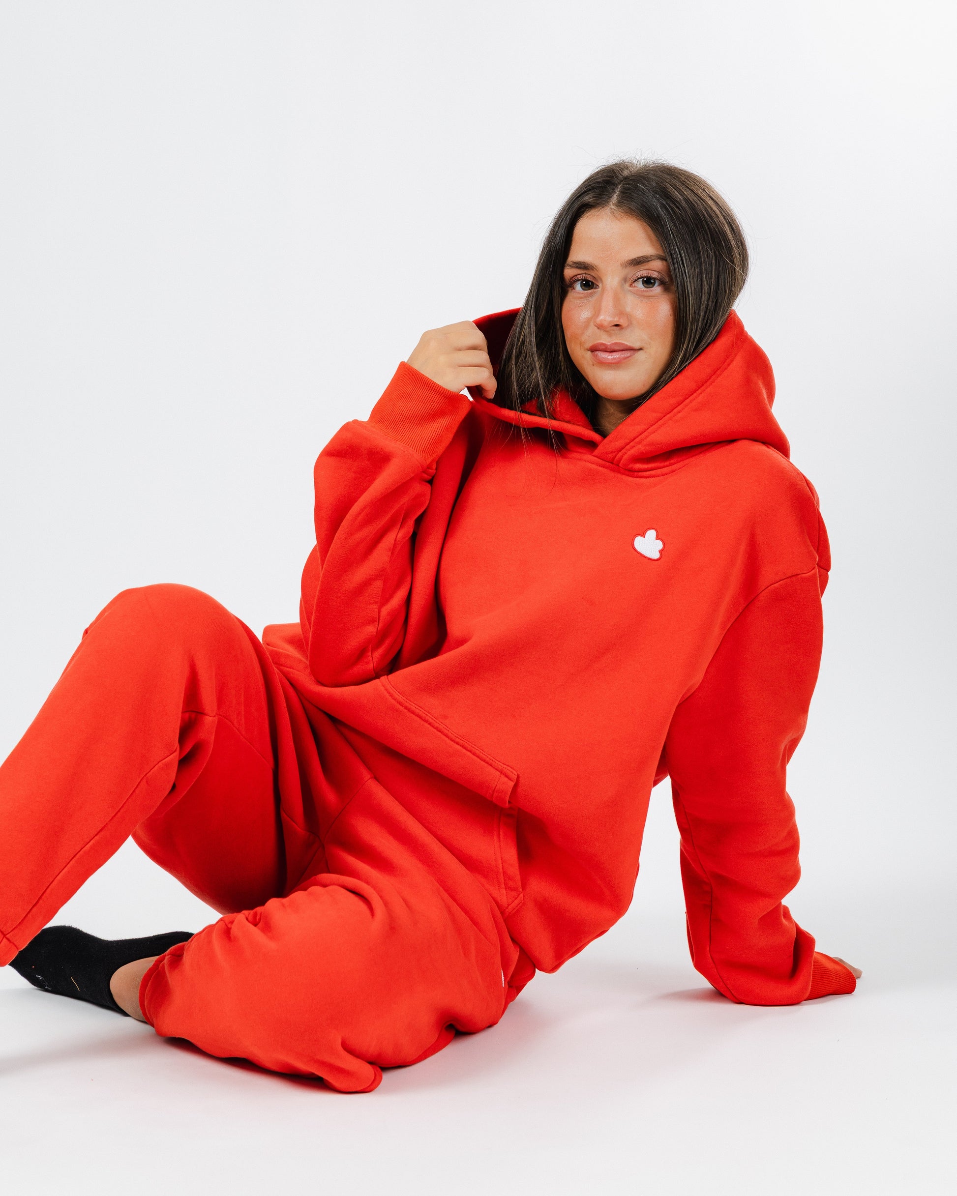 size: Gianna is 5'1 wearing size S | Color: Cardinal