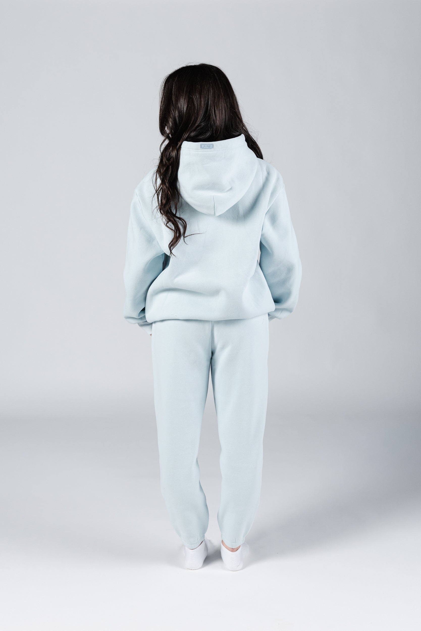 size: Model is 5'5 wearing size S | color: Blue Sky