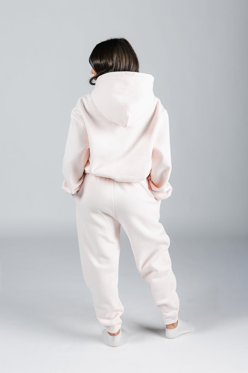 size: Model is 5'5 wearing size S | color: Blush
