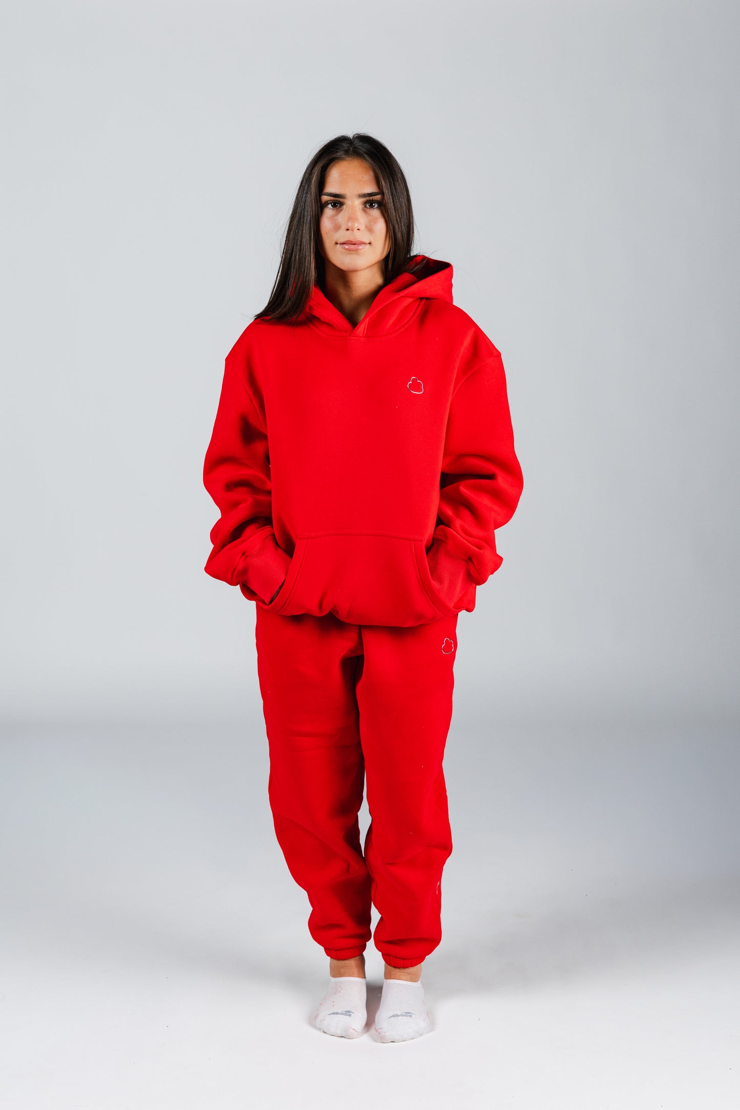 size: Model is 5'5 wearing size S | color: Cardinal