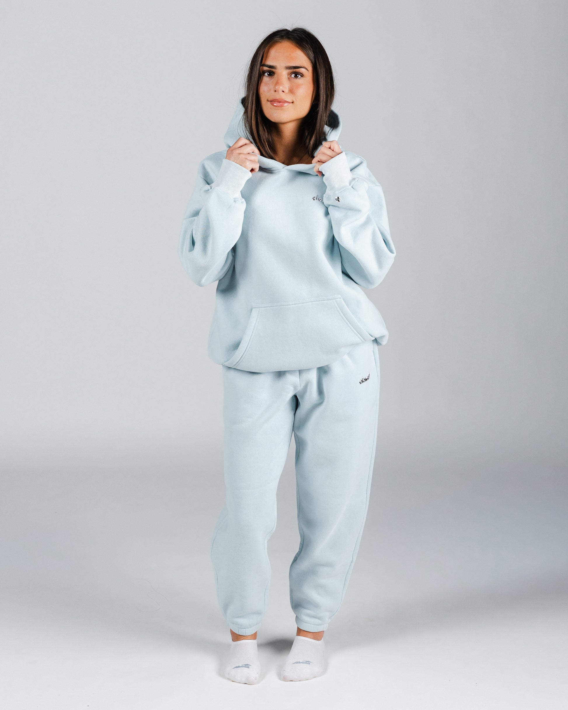 size: Model is 5'6 wearing size S  | color: Blue Sky