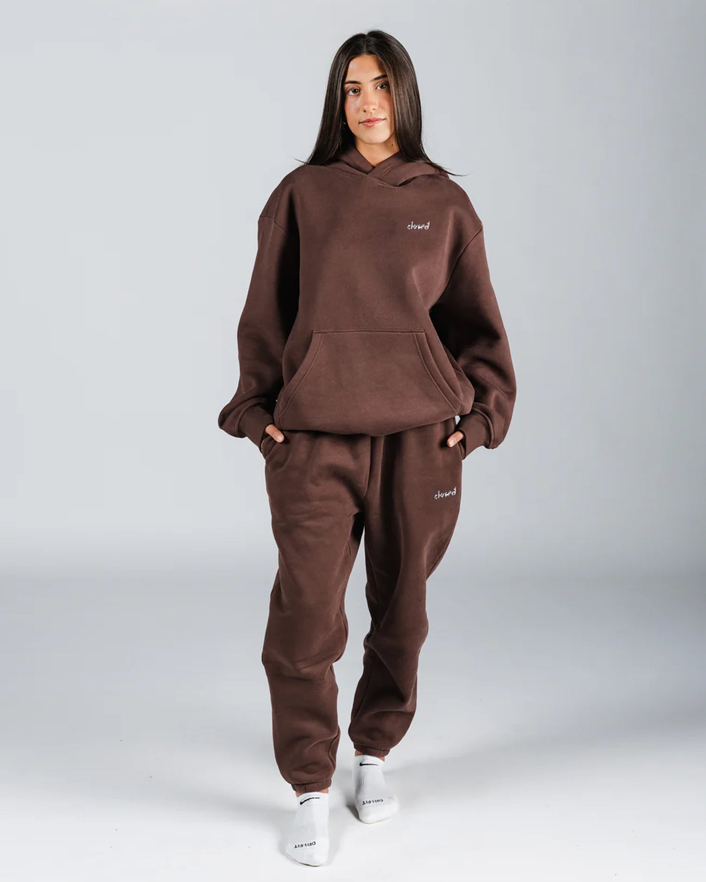 size: Model is 5'7 wearing size L  | color: Mocha